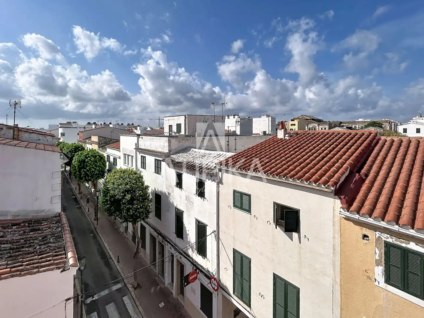 Exterior view of Flat for sale in Maó - Mahón  with Air Conditioner, Terrace and Furnished