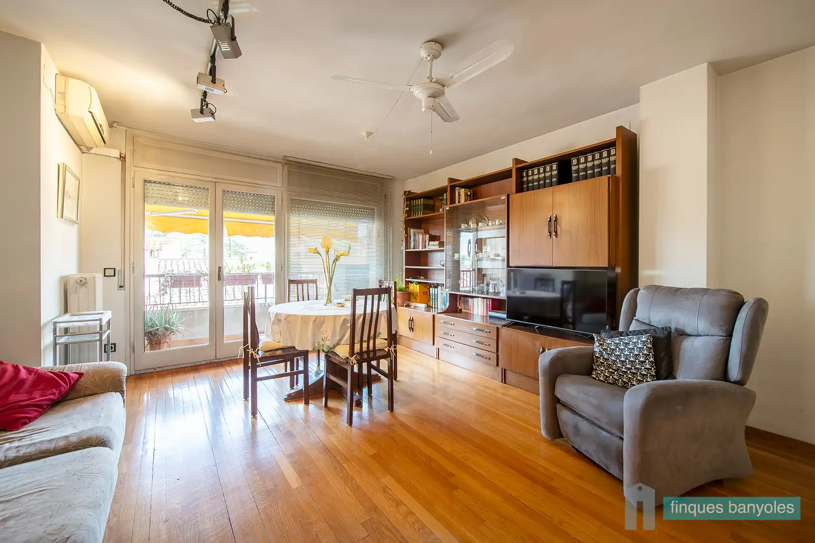 Sala de estar de Piso en venta en Banyoles con Aire acondicionado, Calefacción y Terraza