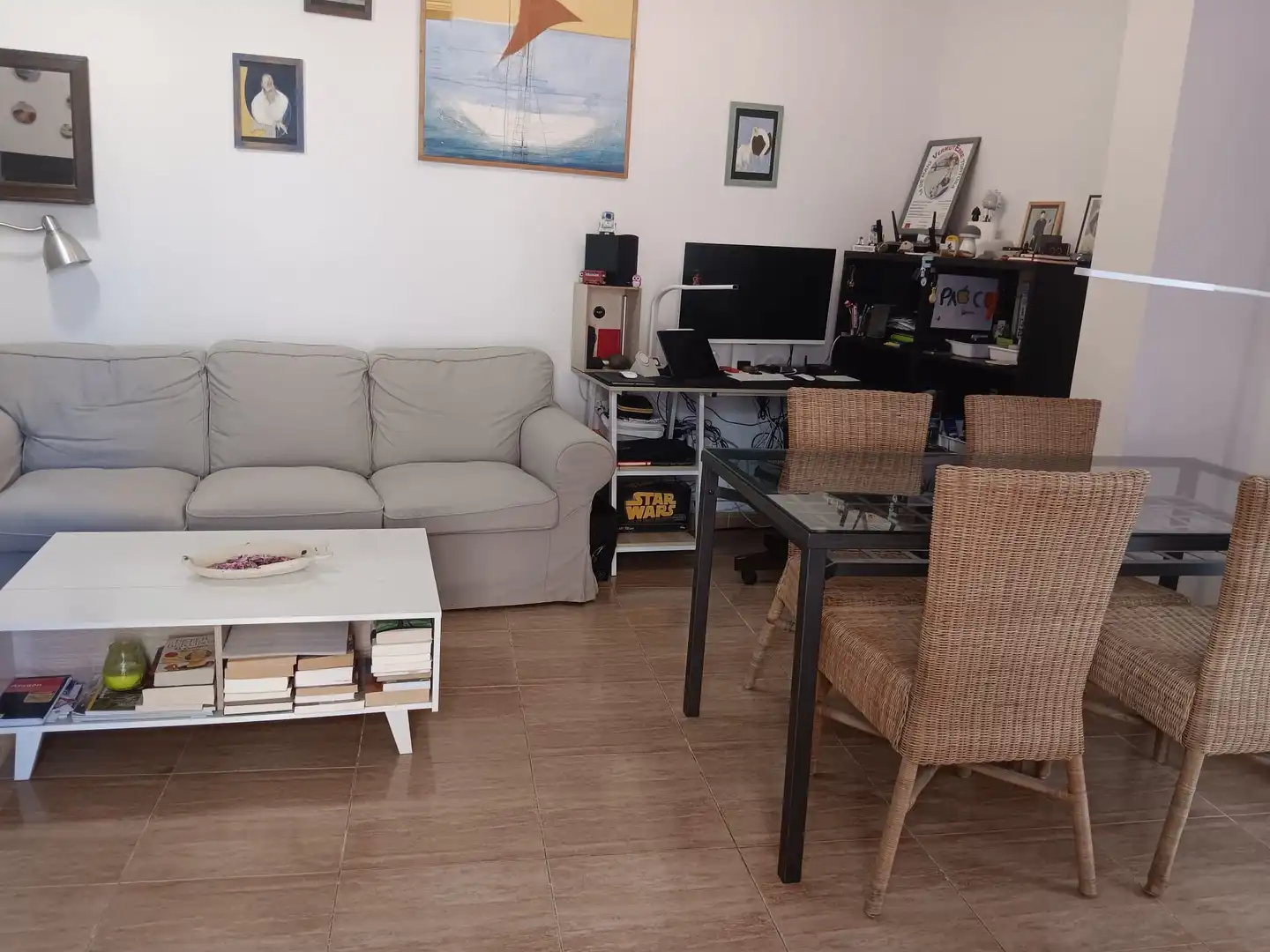 Sala de estar de Piso en venta en Tortosa con Calefacción, Amueblado y Balcón
