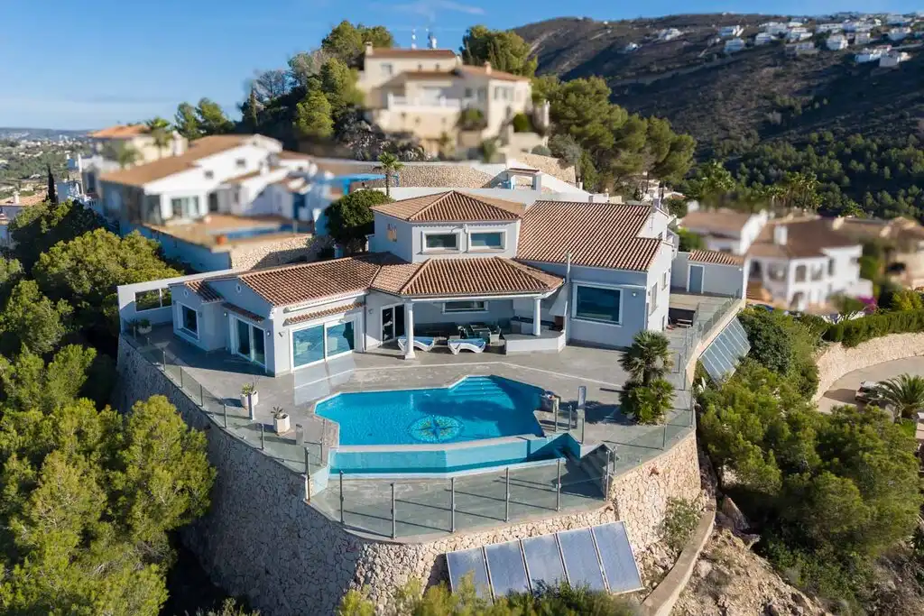Exterior view of Houses for sale in Moraira  with Private garden and Swimming Pool
