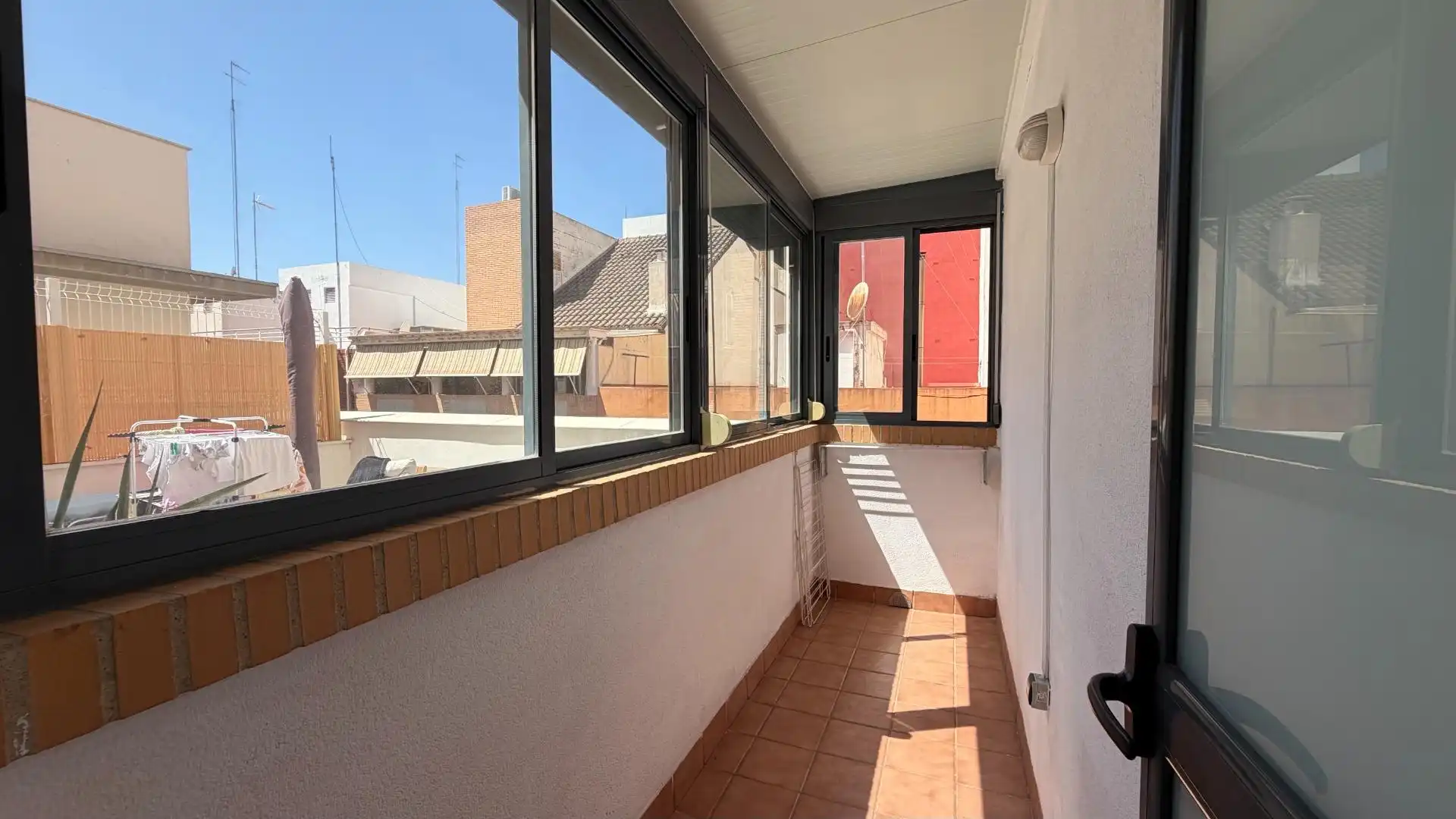 Balcony of Flat for sale in Valencia  with Air Conditioner, Heating and Parquet flooring