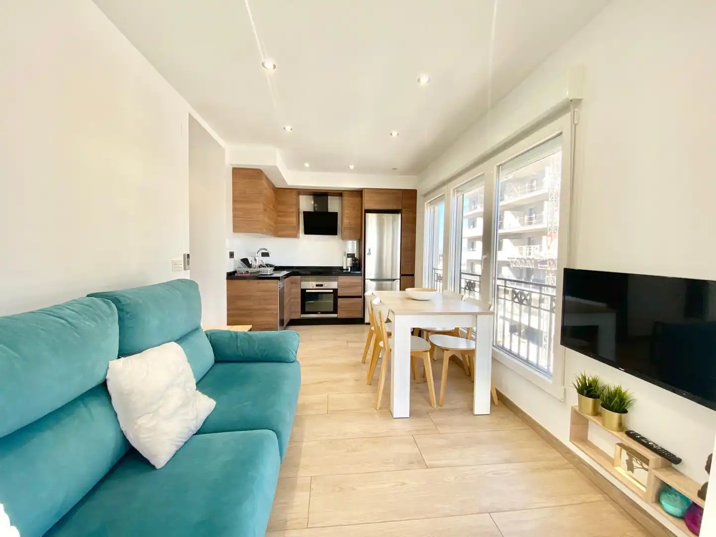 Living room of Apartments for rent in Santa Pola  with Air Conditioner, Heating and Terrace
