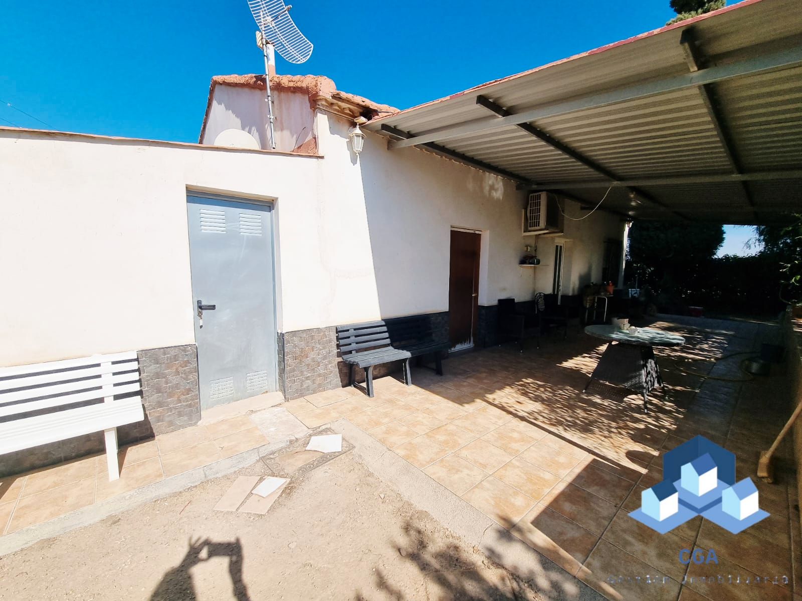 Vista exterior de Casa o xalet en venda en Lorca amb Aire condicionat, Jardí privat i Terrassa