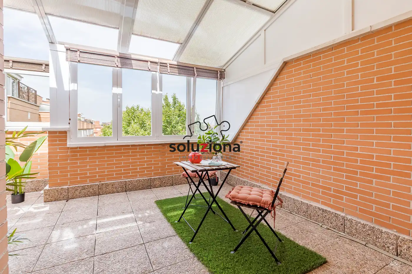 Balcony of Attic for sale in Getafe  with Air Conditioner, Heating and Parquet flooring