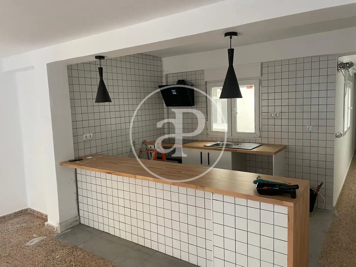 Cuina de Pis de lloguer en Sagunto / Sagunt amb Aire condicionat, Calefacció i Moblat