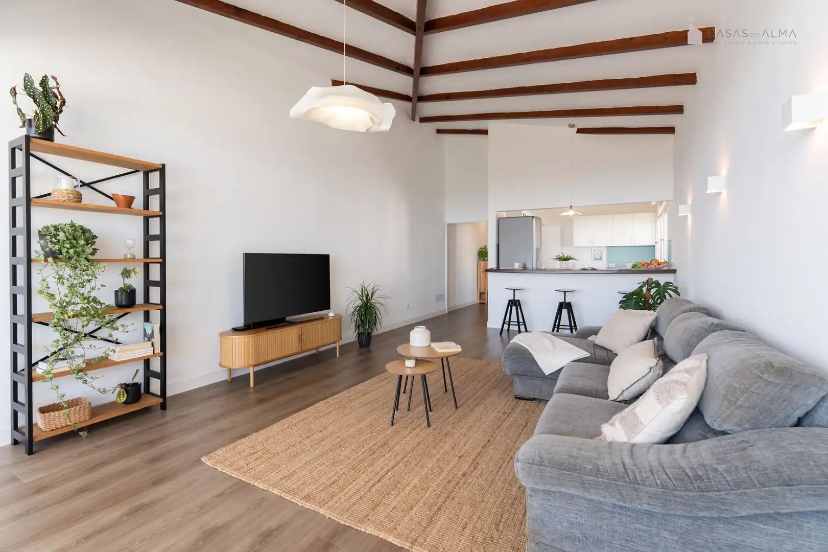 Sala d'estar de Casa adosada en venda en Santa Brígida amb Jardí privat