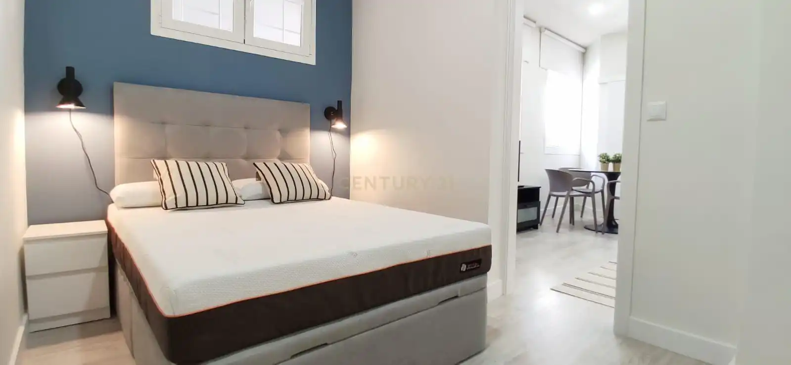 Habitación de Apartamento de alquiler en Madrid con Aire acondicionado, Horno y Lavadora