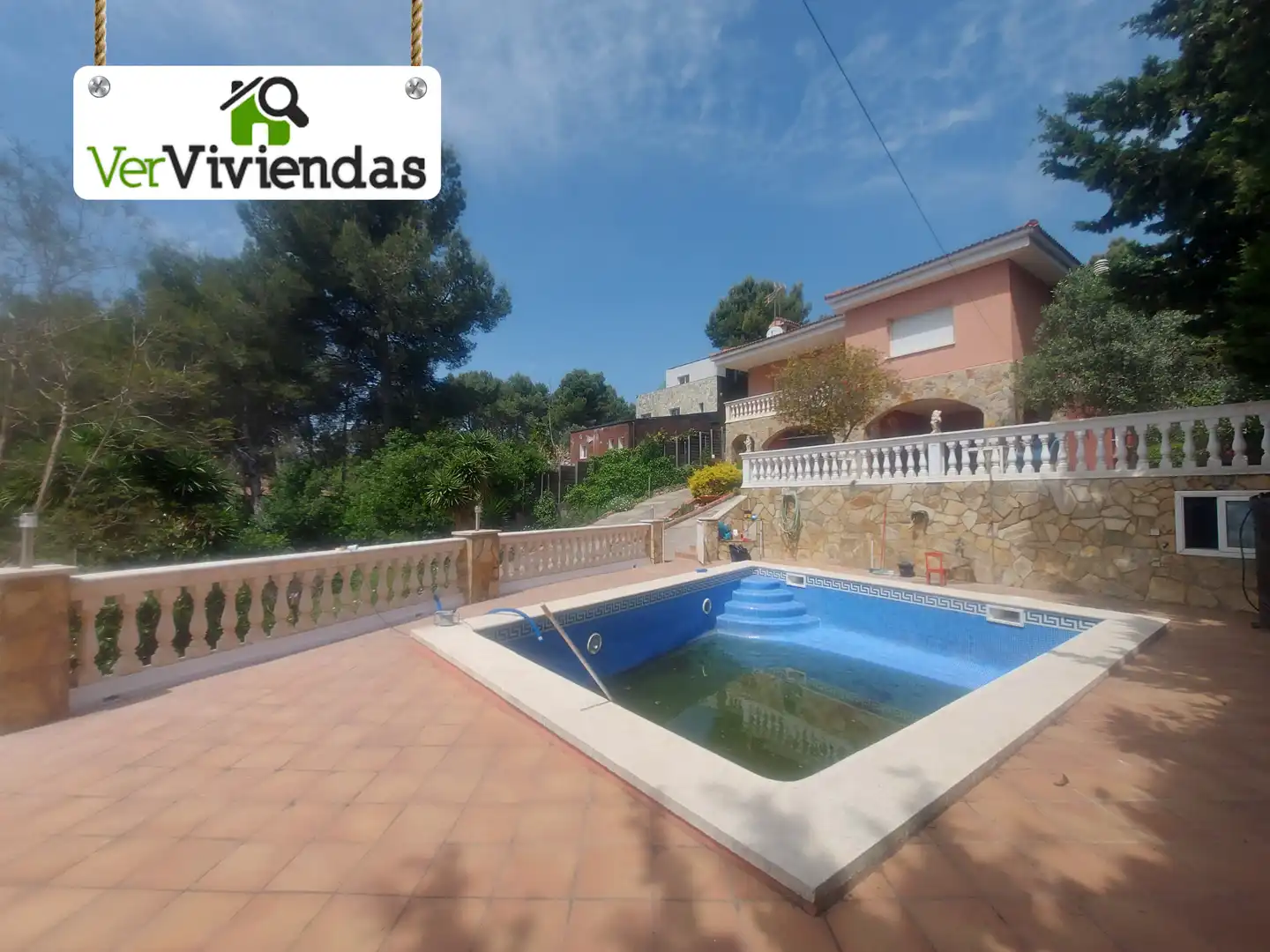 Jardín de Casa o chalet en venta en Vallirana con Calefacción, Jardín privado y Terraza