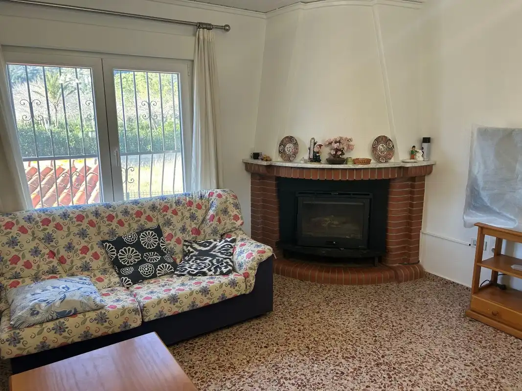 Sala d'estar de Casa o xalet en venda en Gandia amb Aire condicionat, Jardí privat i Terrassa