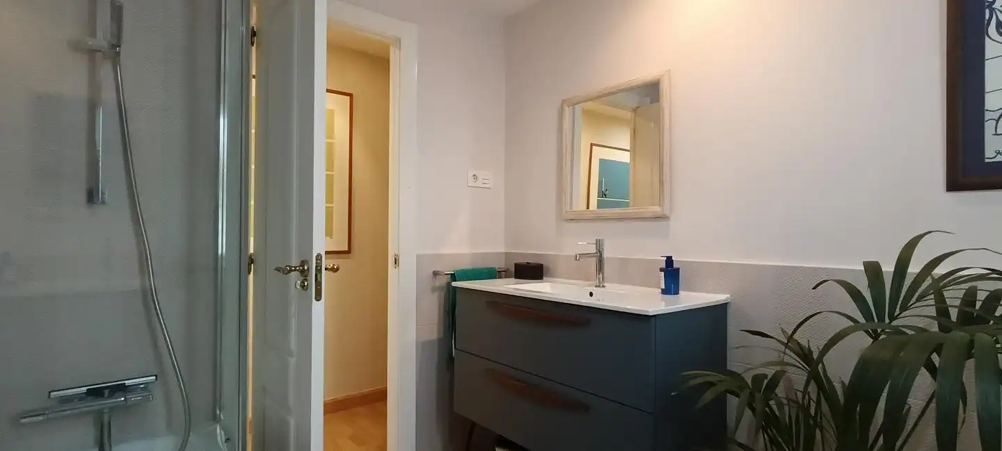 Bathroom of Flat for sale in León Capital   with Heating, Parquet flooring and Terrace