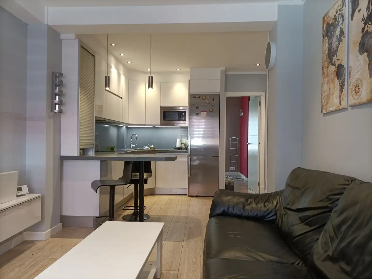 Kitchen of Flat for rent in Santander  with Heating and Furnished
