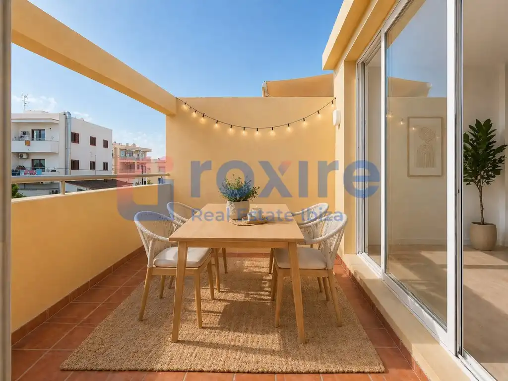 Terrasse von Maisonette zum Verkauf in Sant Josep de sa Talaia mit Klimaanlage, Heizung und Terrasse