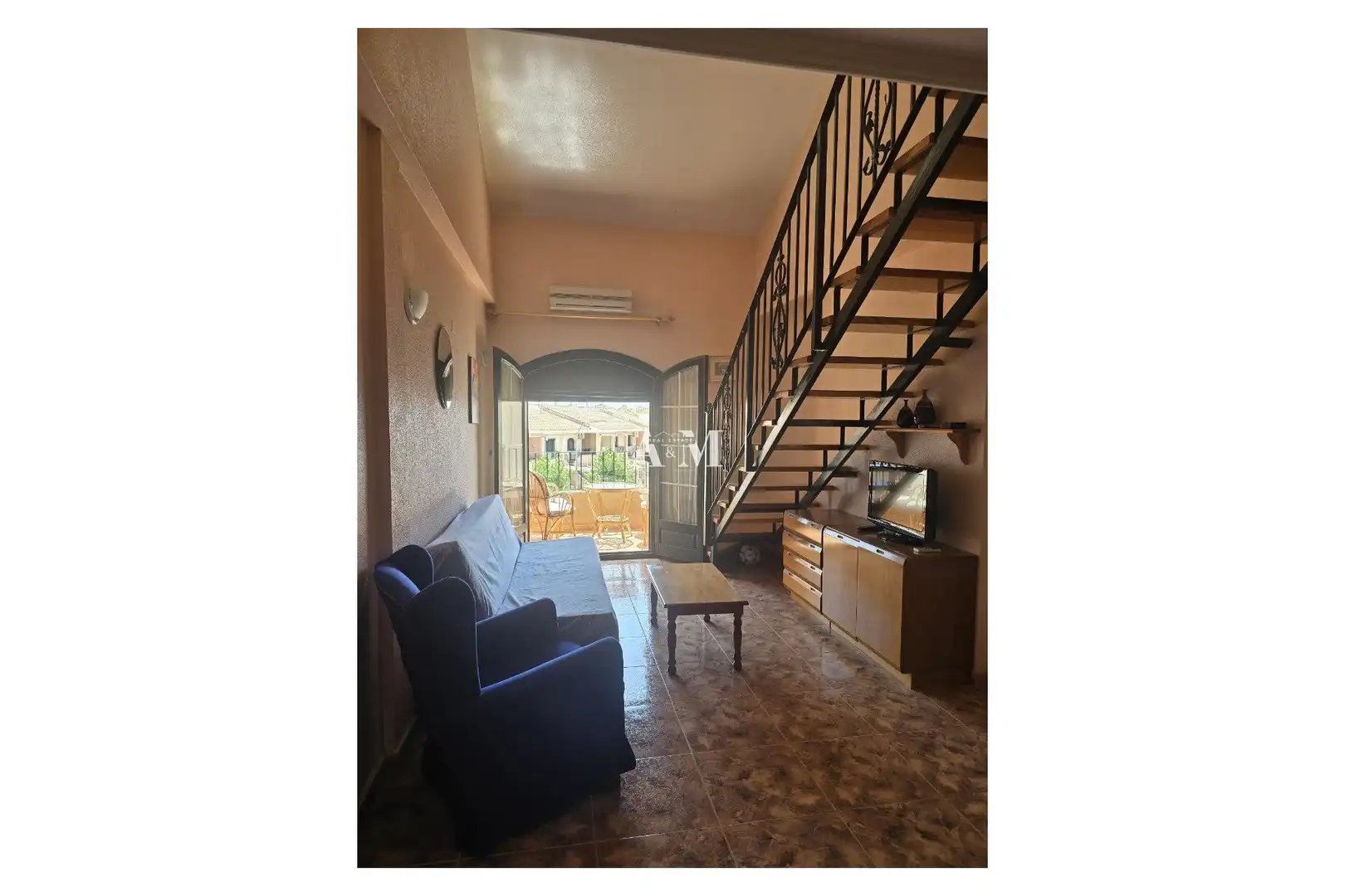 Wohnzimmer von Wohnung zur Miete in Los Alcázares mit Klimaanlage, Heizung und Terrasse
