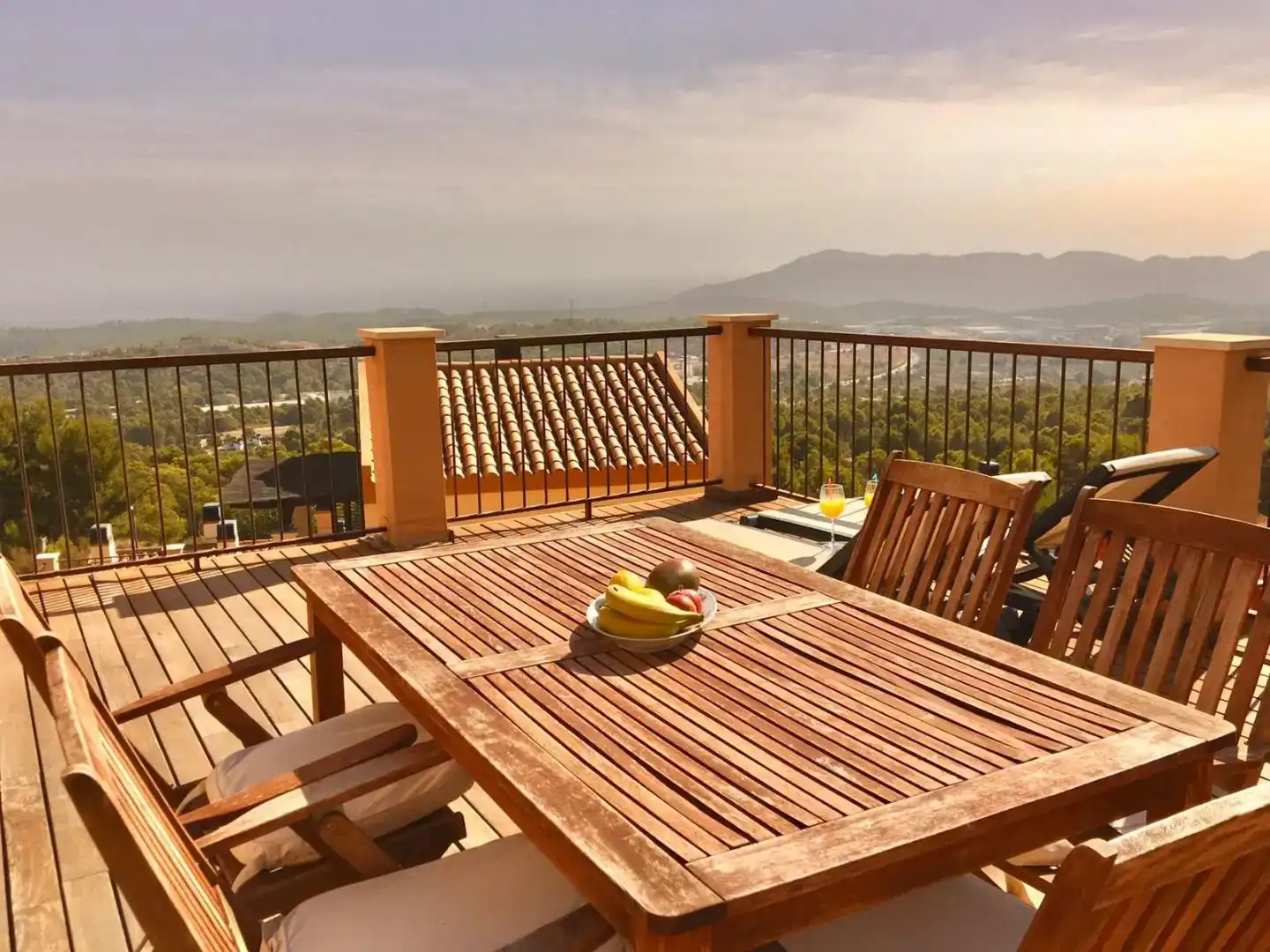 Terrace of Flat for rent in Polop  with Air Conditioner, Private garden and Parquet flooring