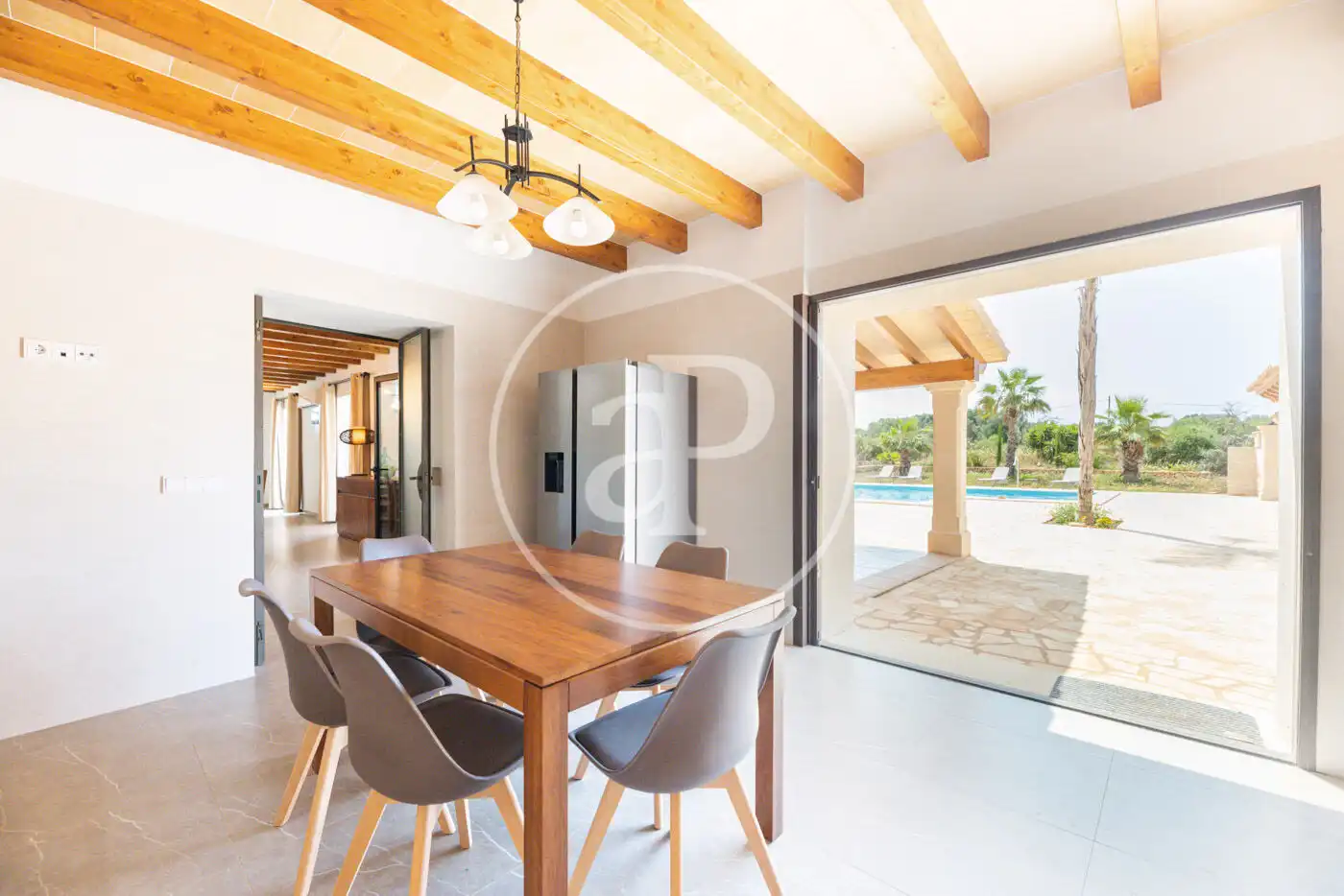 Dining room of Houses for rent in Felanitx  with Air Conditioner, Private garden and Swimming Pool