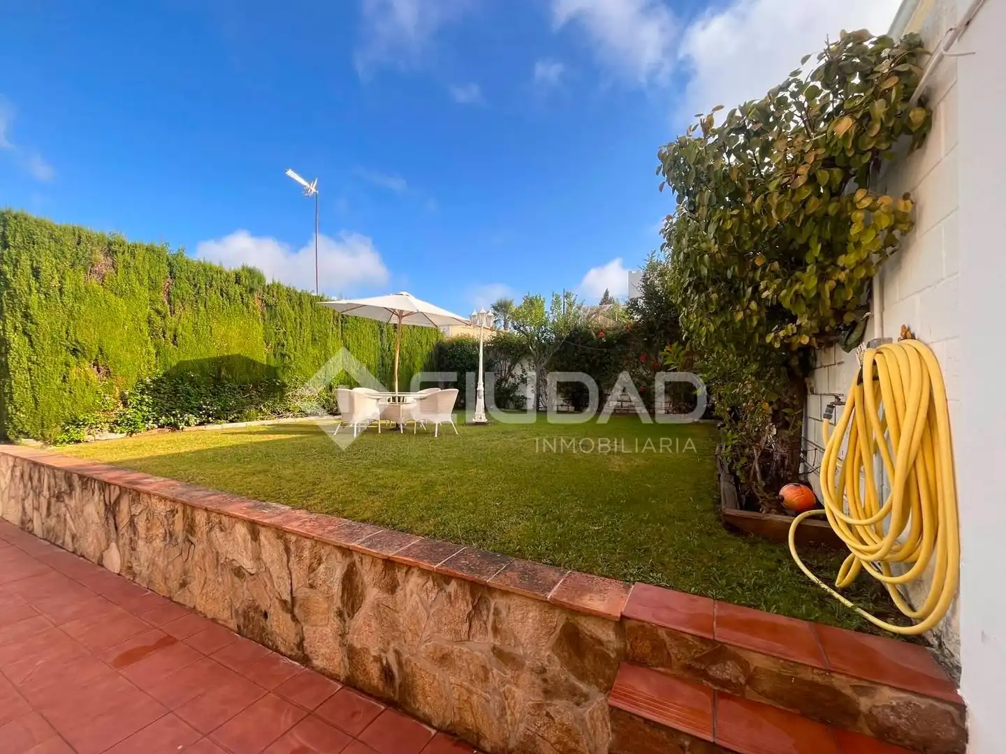 Jardín de Casa adosada en venta en Sanlúcar de Barrameda con Aire acondicionado, Jardín privado y Terraza