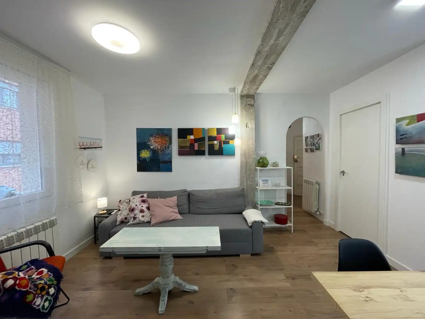 Sala de estar de Piso de alquiler en Ponferrada con Calefacción y Amueblado