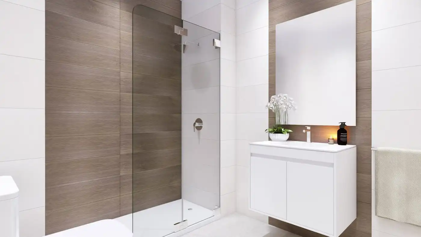 Baño de Apartamento en venta en Manilva con Terraza, Trastero y Piscina comunitaria