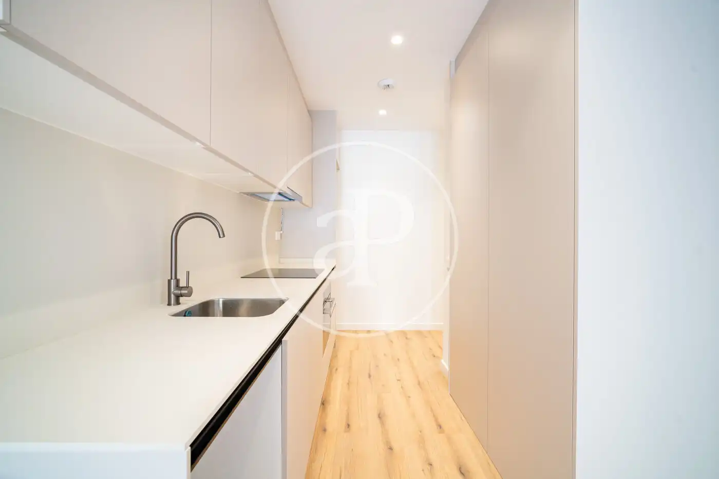 Cocina de Piso de alquiler en Barcelona con Aire acondicionado, Calefacción y Terraza