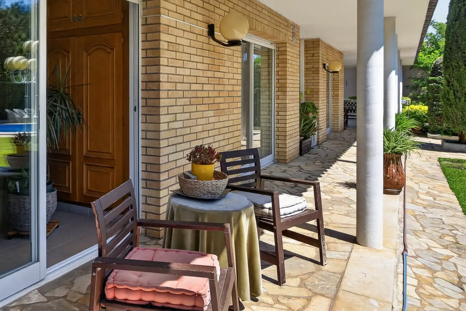 Terrasse von Haus oder Chalet zum Verkauf in Quart mit Klimaanlage, Heizung und Abstellraum