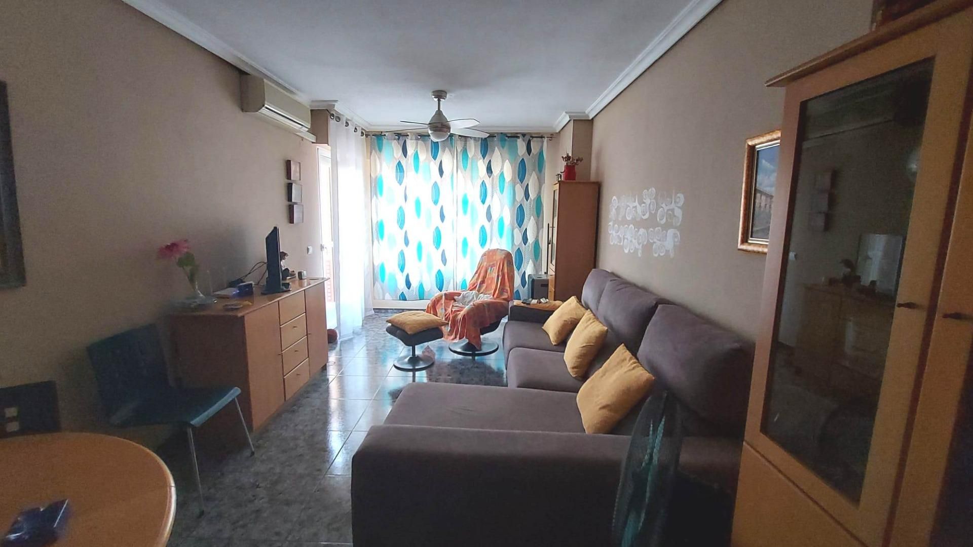 Living room of Flat for sale in  Murcia Capital  with Air Conditioner, Private garden and Storage room