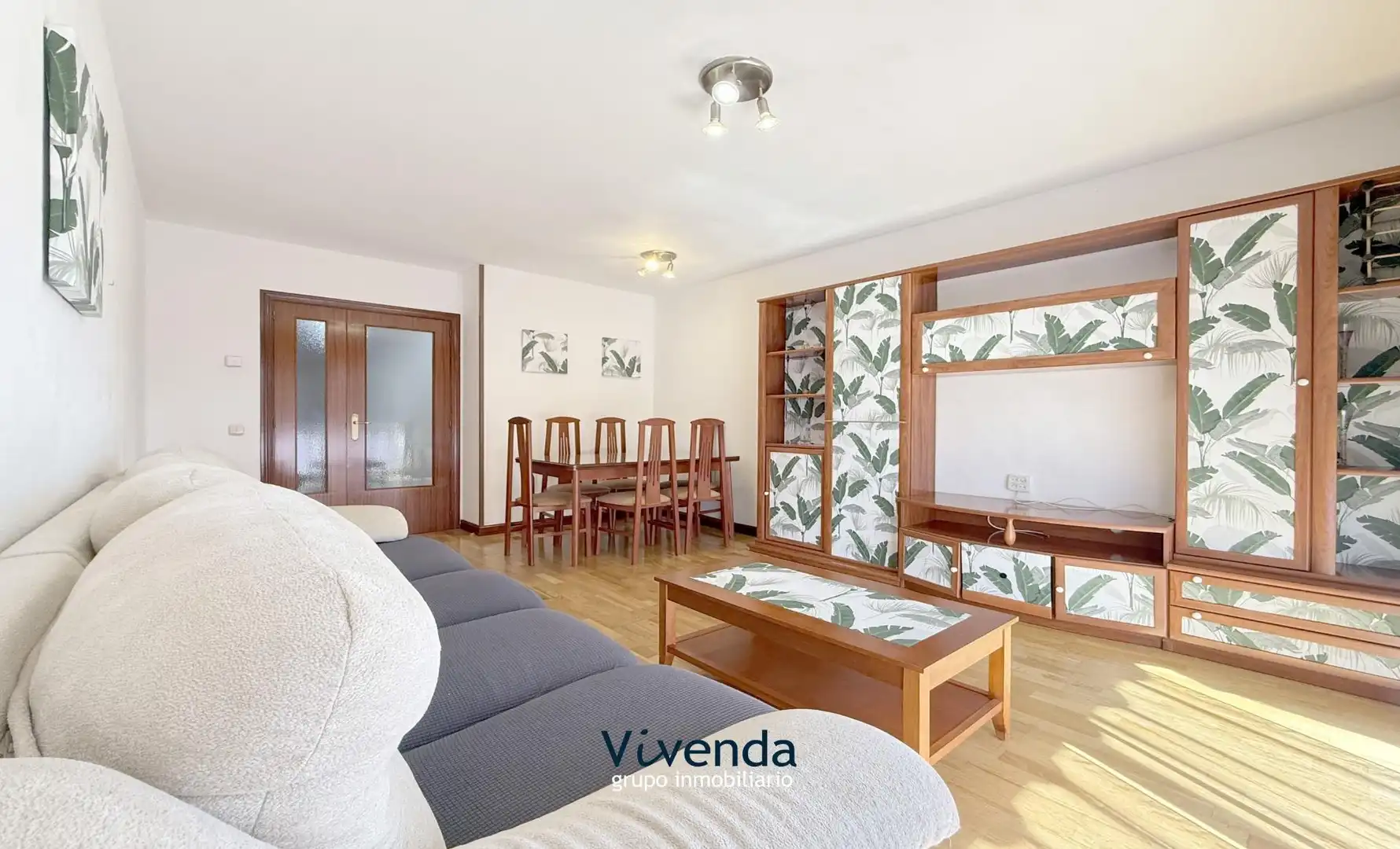 Wohnzimmer von Wohnung zum Verkauf in Fuenlabrada mit Heizung, Parkett und Terrasse