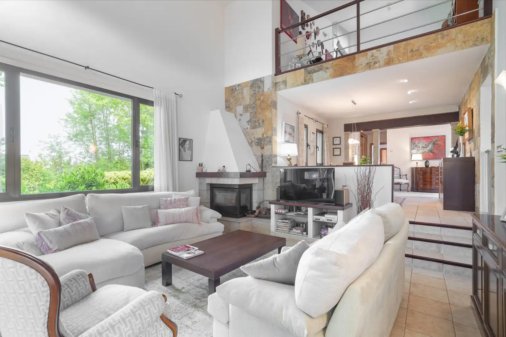 Living room of Houses for sale in Oleiros  with Heating, Private garden and Terrace