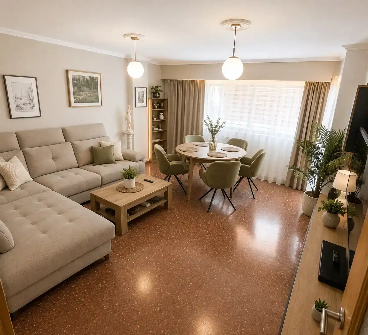 Sala d'estar de Pis en venda en Mislata amb Aire condicionat, Terrassa i Balcó