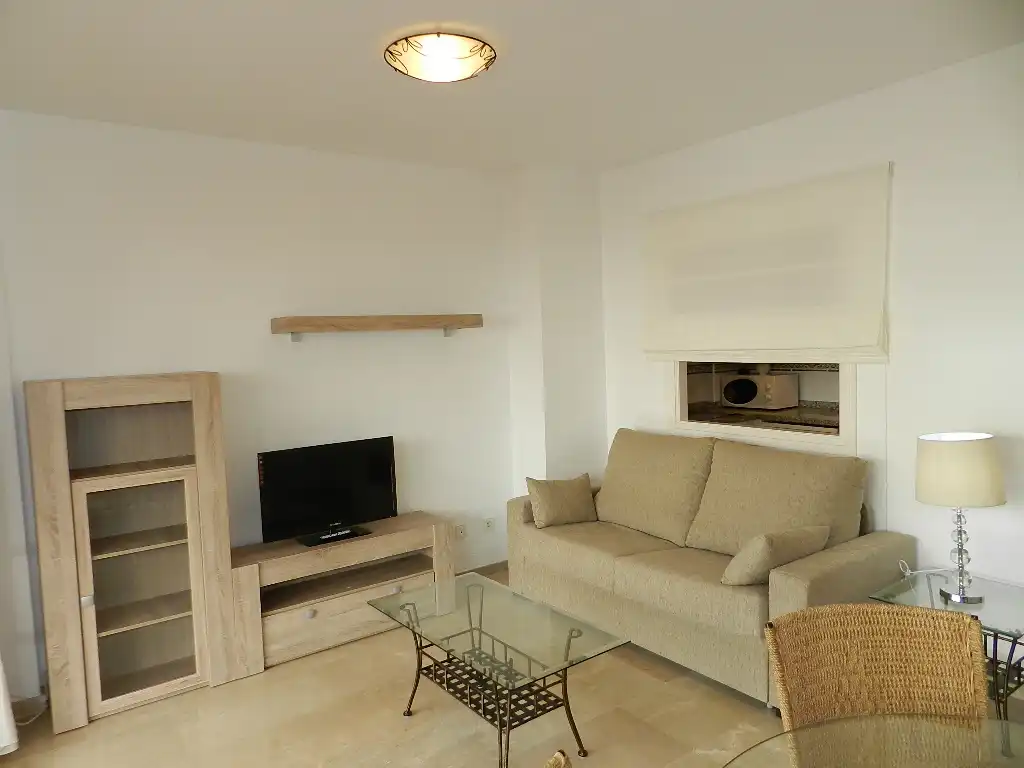 Sala d'estar de Apartament en venda en Manilva amb Aire condicionat, Calefacció i Terrassa