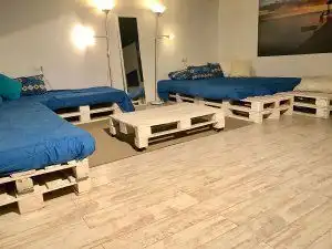 Schlafzimmer von Haus oder Chalet zur Miete in Castell d'Aro, Platja d'Aro i s'Agaró mit Terrasse, Mikrowelle und Gemeinschaftspool
