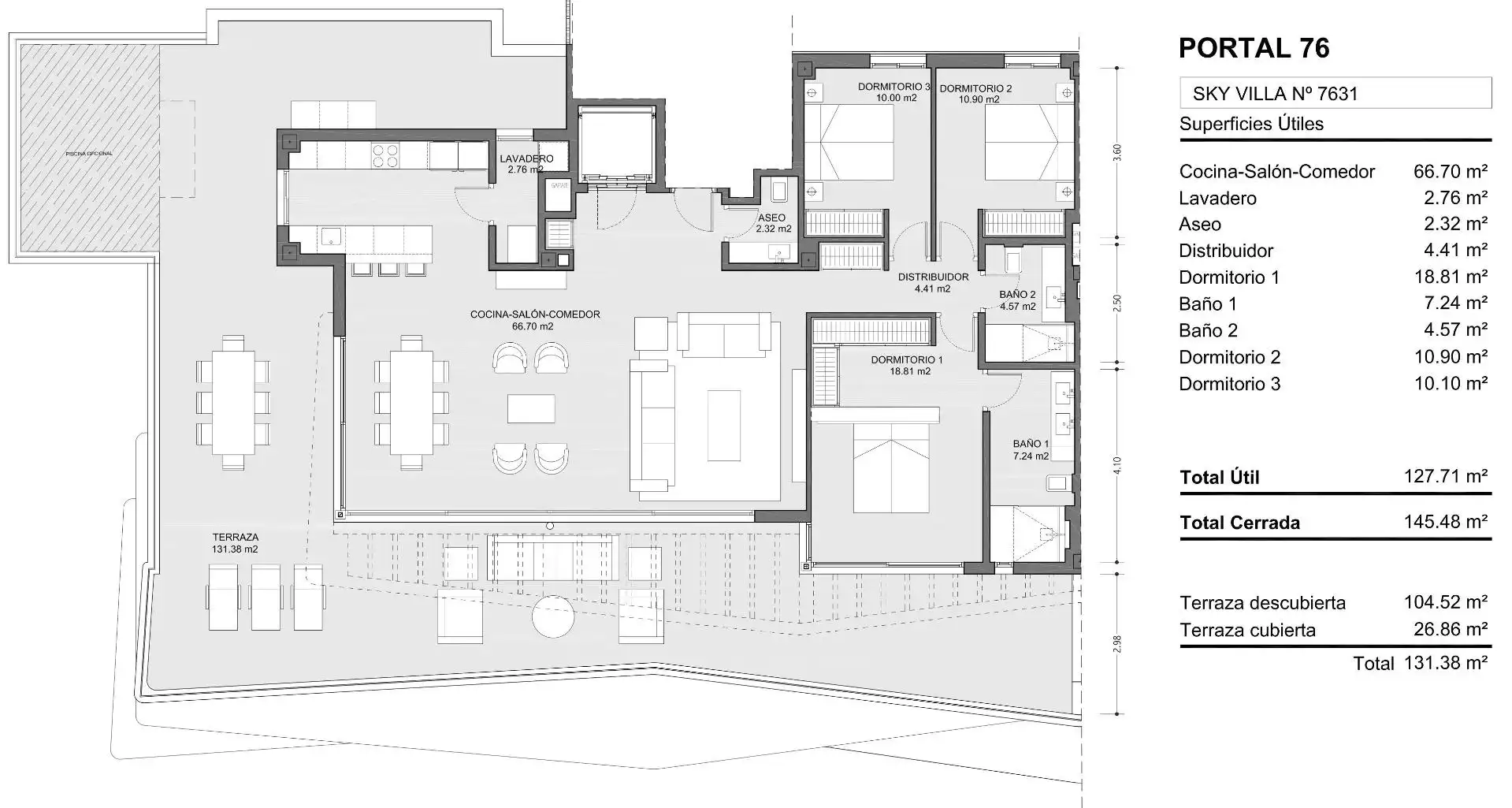 Penthouse mit Pool zum Verkauf in El Higuerón, imagen 23