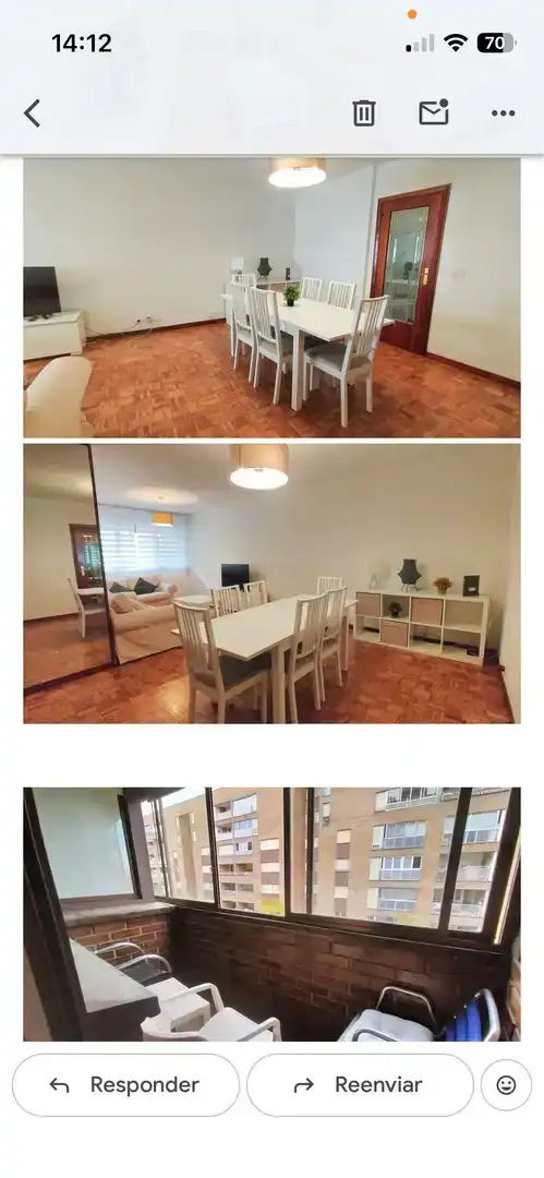 Dining room of Flat for rent in  Pamplona / Iruña  with Balcony