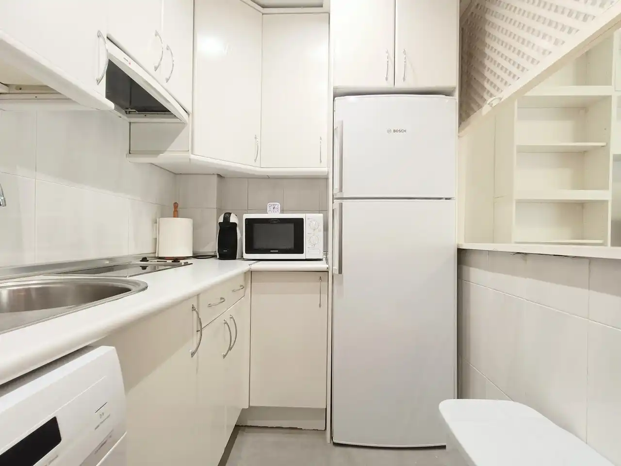 Cocina de Piso de alquiler en Madrid con Aire acondicionado, Terraza y Amueblado