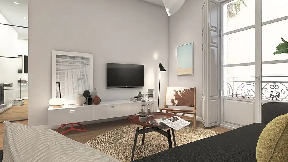 Living room of Flat for sale in Salamanca  with Air Conditioner, Heating and Balcony