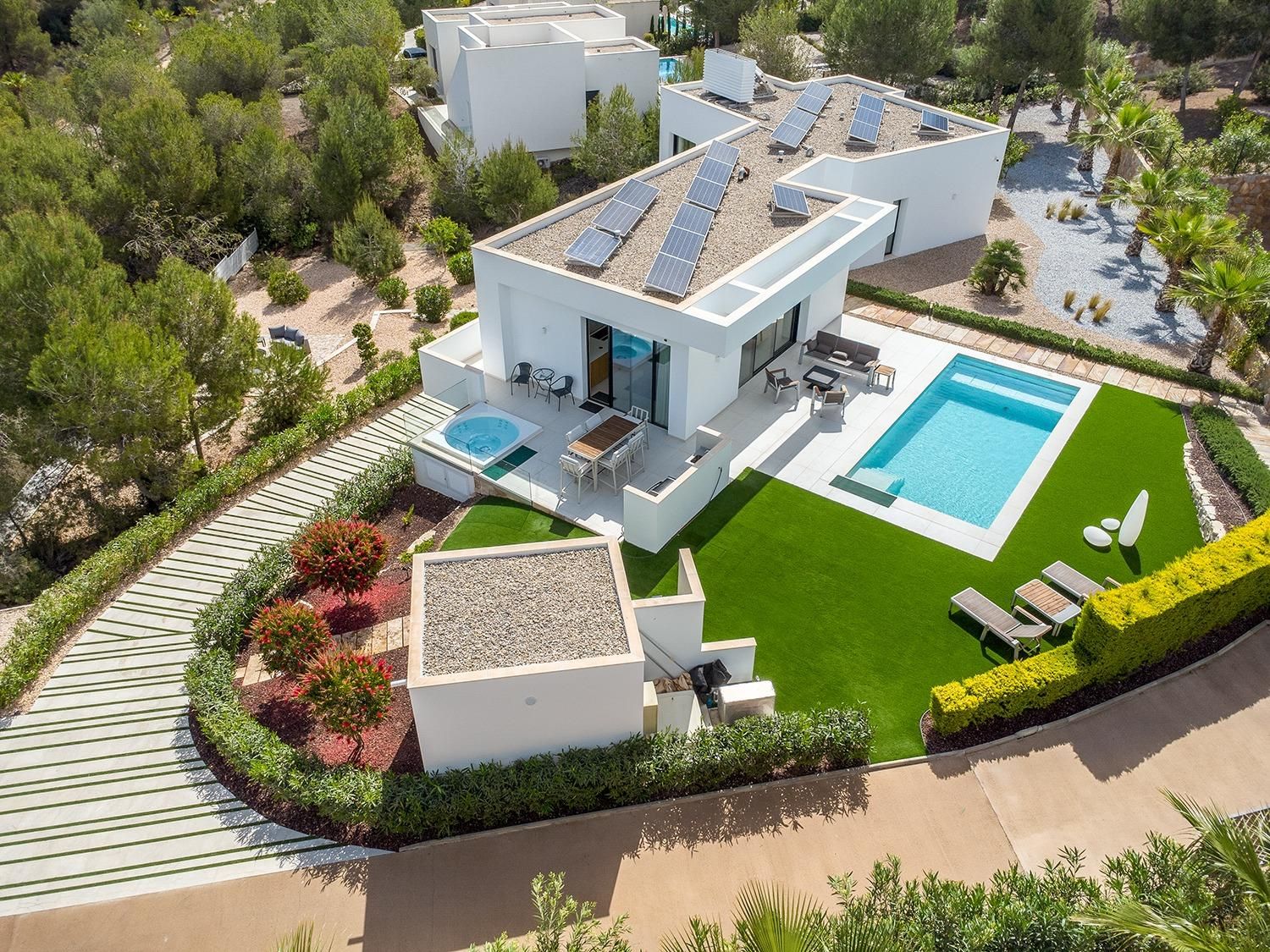 Terrassa de Casa o xalet en venda en Alicante / Alacant amb Aire condicionat, Terrassa i Piscina