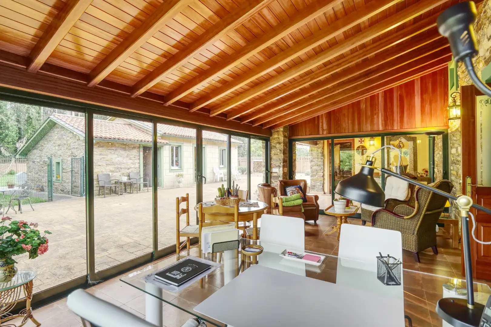 Terraza de Finca rústica en venta en Valdoviño con Calefacción, Jardín privado y Parquet