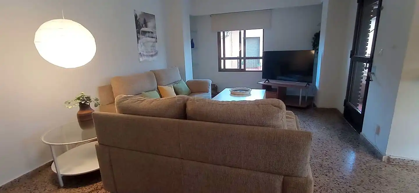 Sala de estar de Apartamento de alquiler en Moncada con Aire acondicionado, Terraza y Amueblado