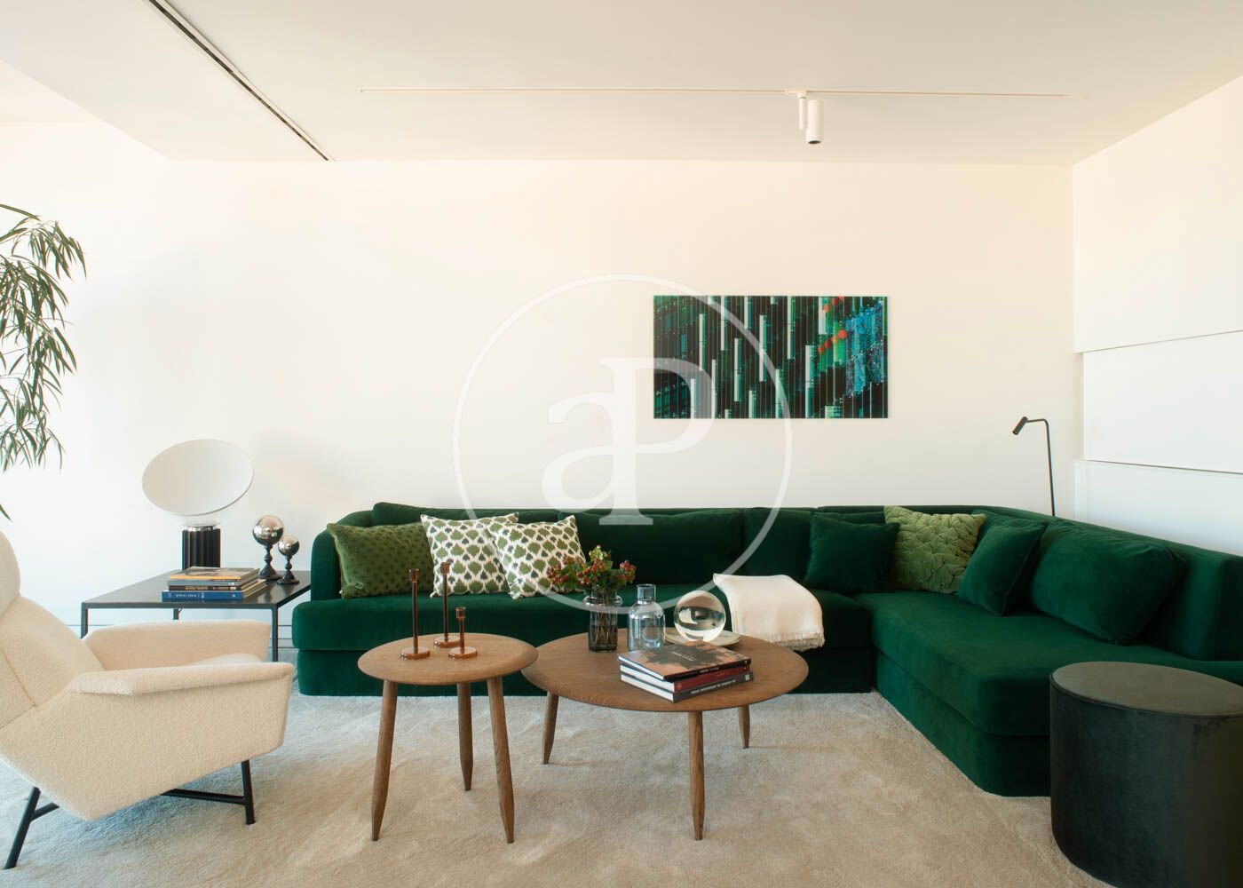 Living room of Flat to rent in  Barcelona Capital  with Air Conditioner, Heating and Terrace