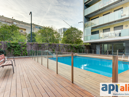 Swimming pool of Flat for sale in Esplugues de Llobregat  with Heating, Parquet flooring and Terrace