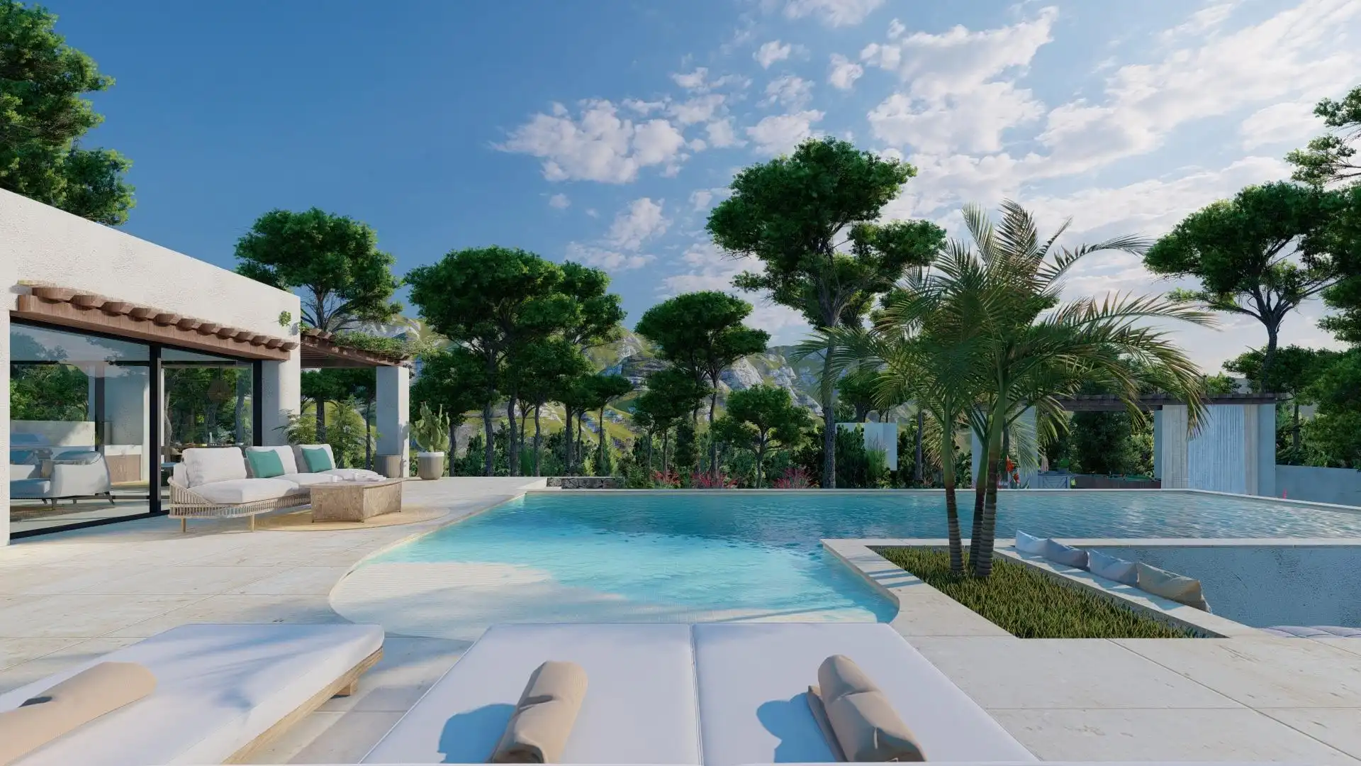 Swimming pool of Houses for sale in Jávea / Xàbia  with Air Conditioner, Private garden and Terrace