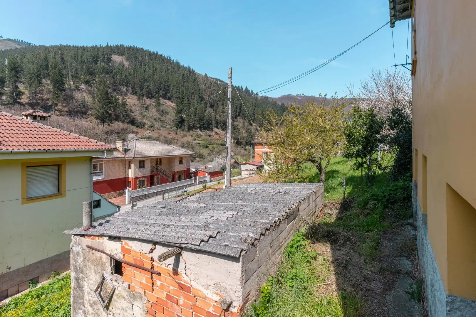 Vista exterior de Casa o xalet en venda en Cangas del Narcea amb Calefacció, Jardí privat i Terrassa