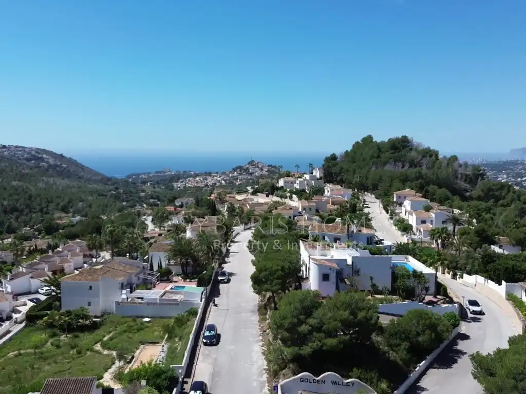 Vista exterior de Casa o chalet en venta en Benitachell / El Poble Nou de Benitatxell con Aire acondicionado y Piscina