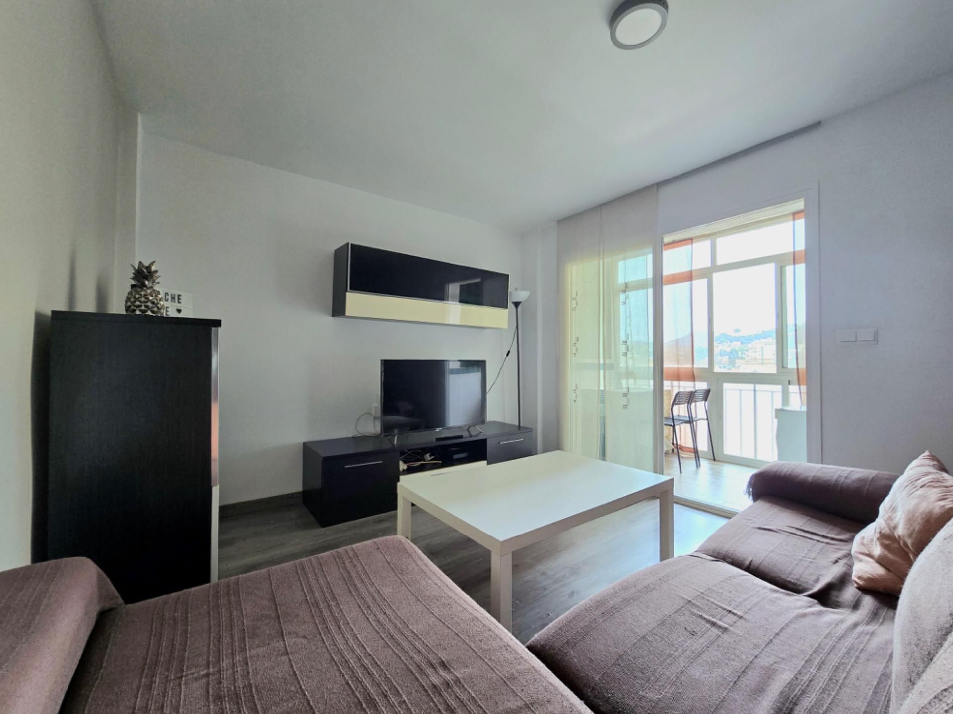 Living room of Flat for sale in Málaga Capital  with Heating, Terrace and Balcony