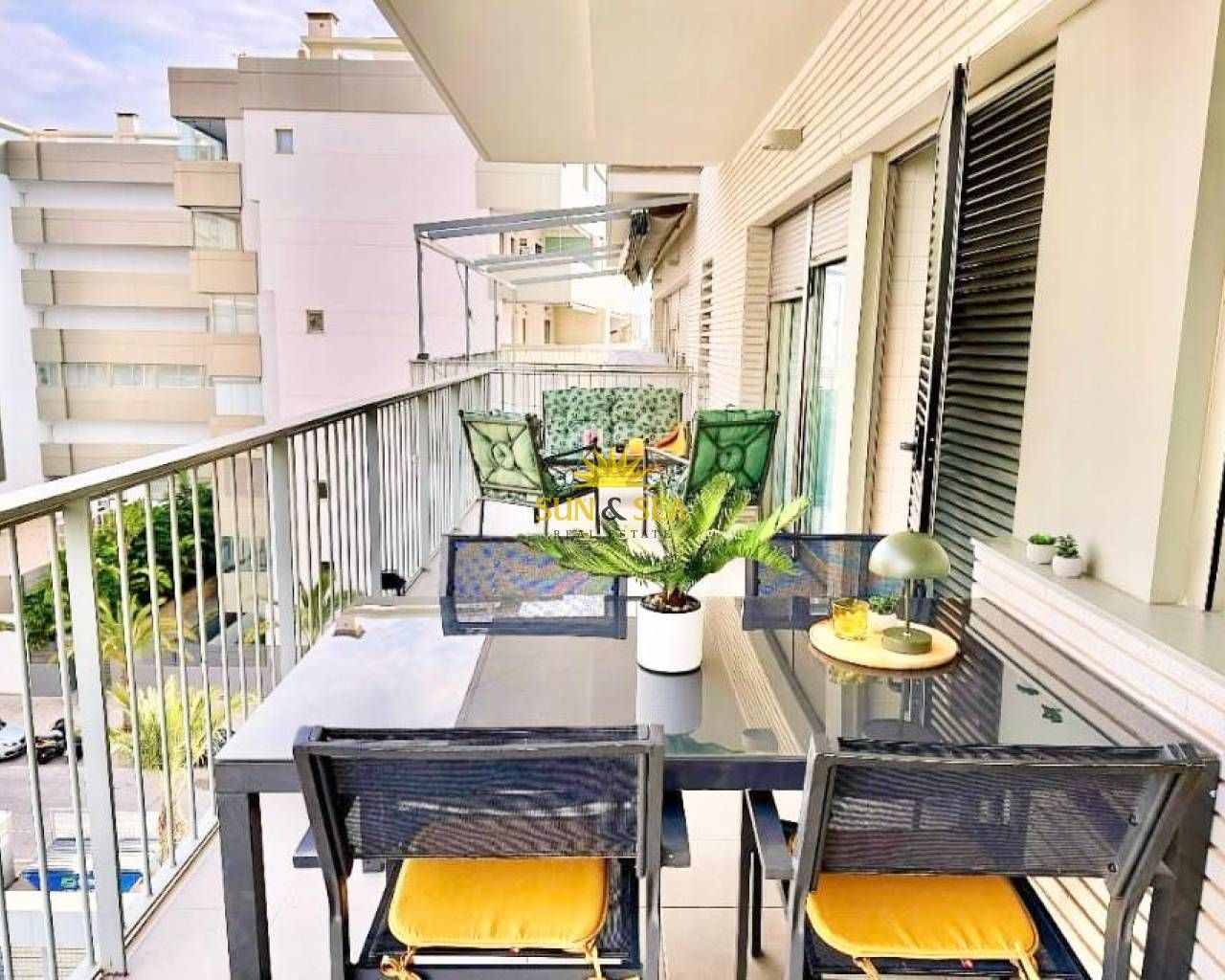Terrace of Flat for rent in Elche / Elx  with Air Conditioner, Heating and Parquet flooring