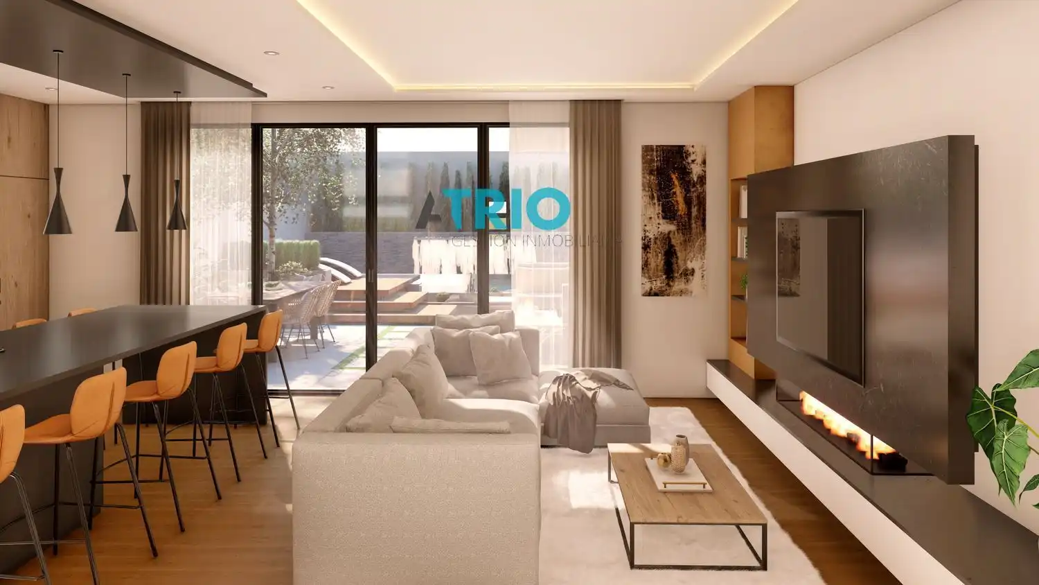 Sala de estar de Casa o chalet en venta en  Palma de Mallorca con Aire acondicionado, Terraza y Trastero