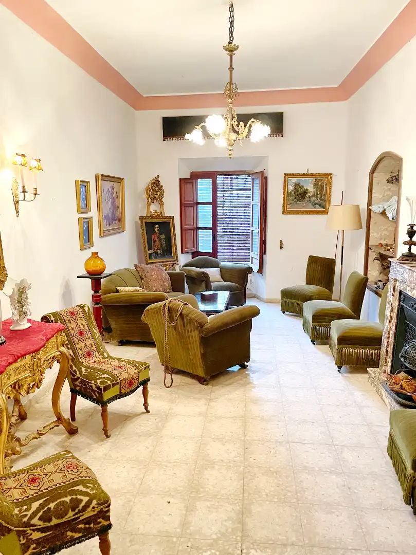 Living room of Houses for sale in Santa María de los Llanos  with Heating, Private garden and Terrace