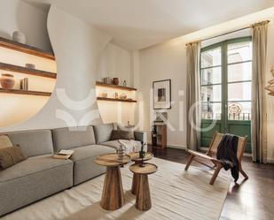Sala d'estar de Apartament de lloguer en  Barcelona Capital amb Aire condicionat, Calefacció i Moblat