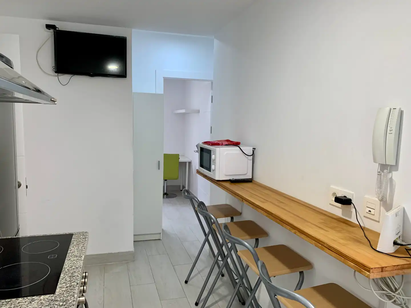 Kitchen of Attic for rent in Granada  with Air Conditioner, Heating and Parquet flooring