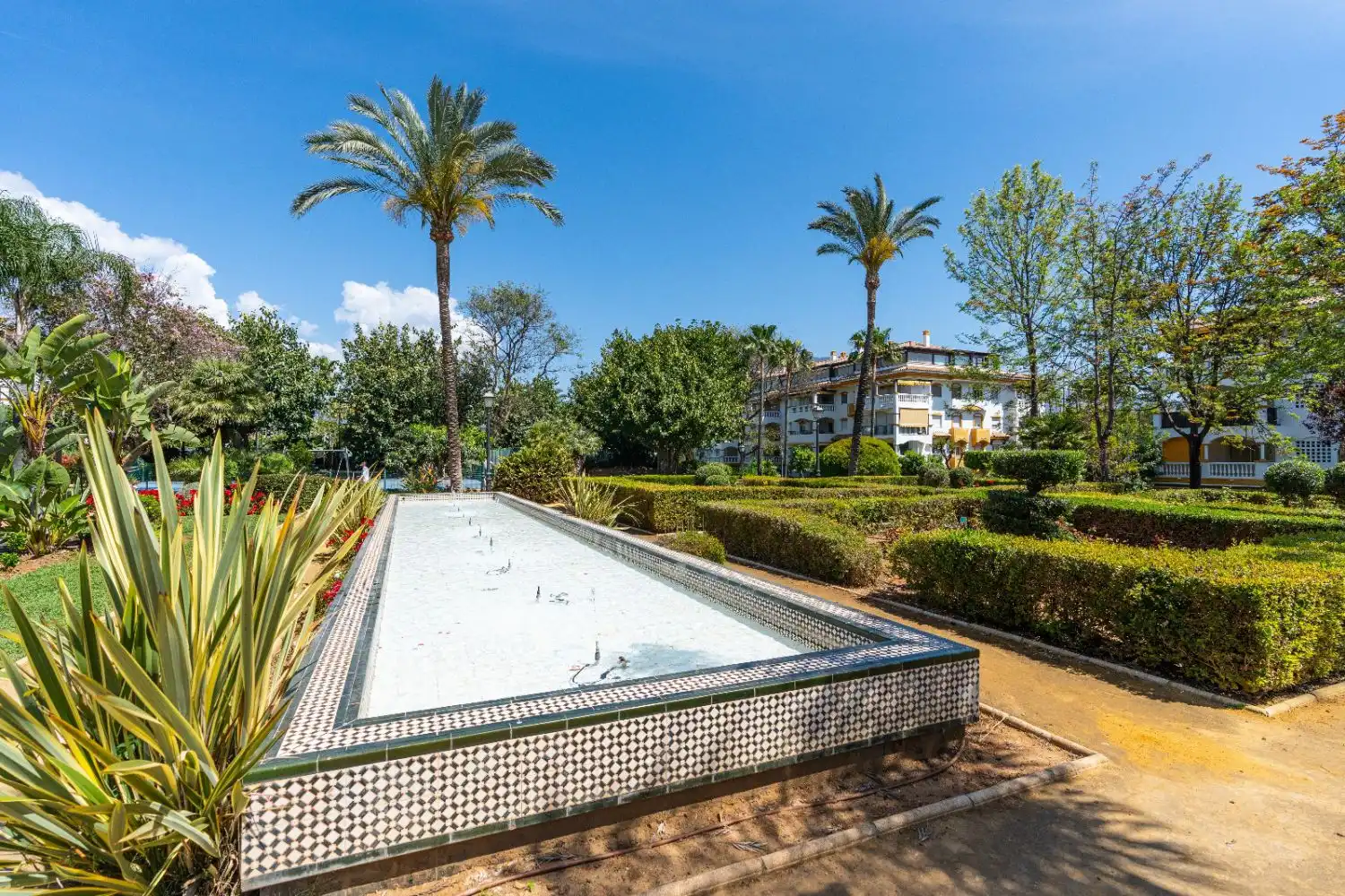 Garten von Wohnungen zur Miete in Marbella mit Klimaanlage, Heizung und Terrasse