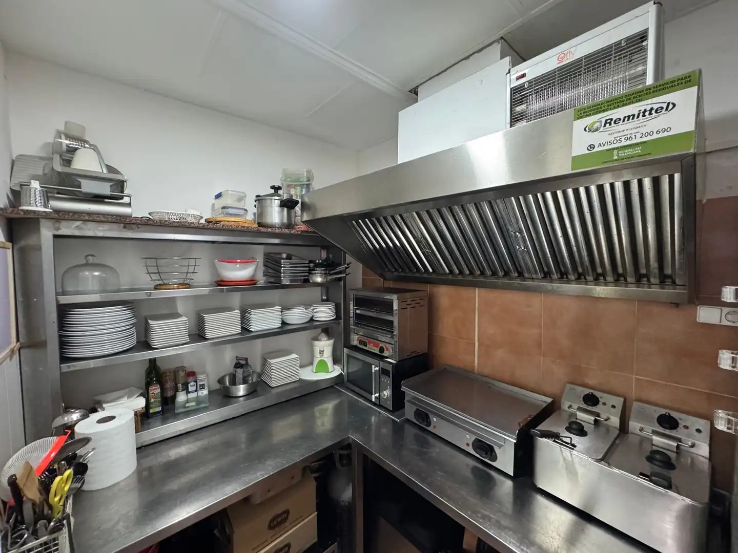 Cocina de Local en traspaso en Valencia con Aire acondicionado y Amueblado